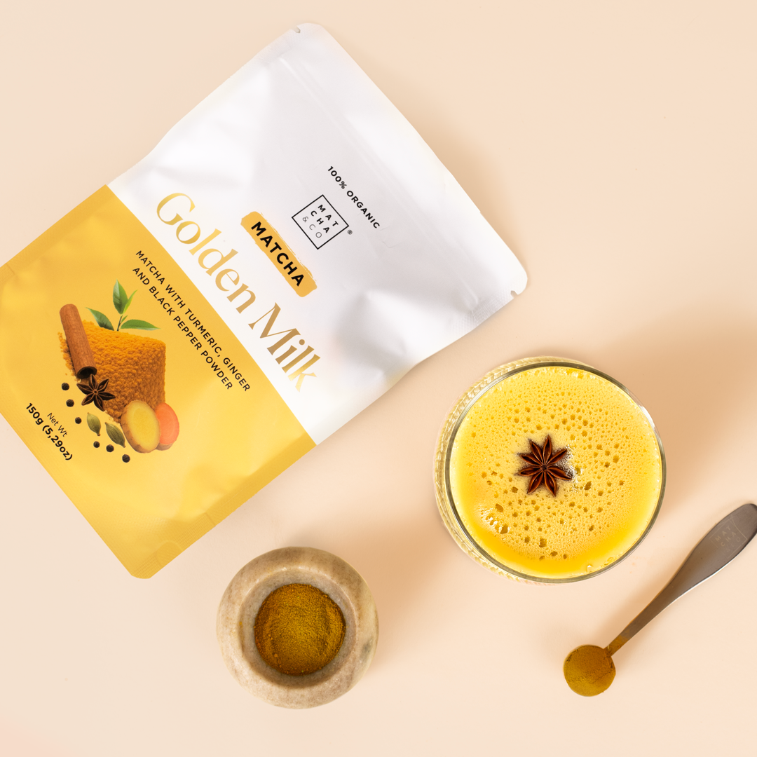 Matcha & CO - Lait doré au matcha