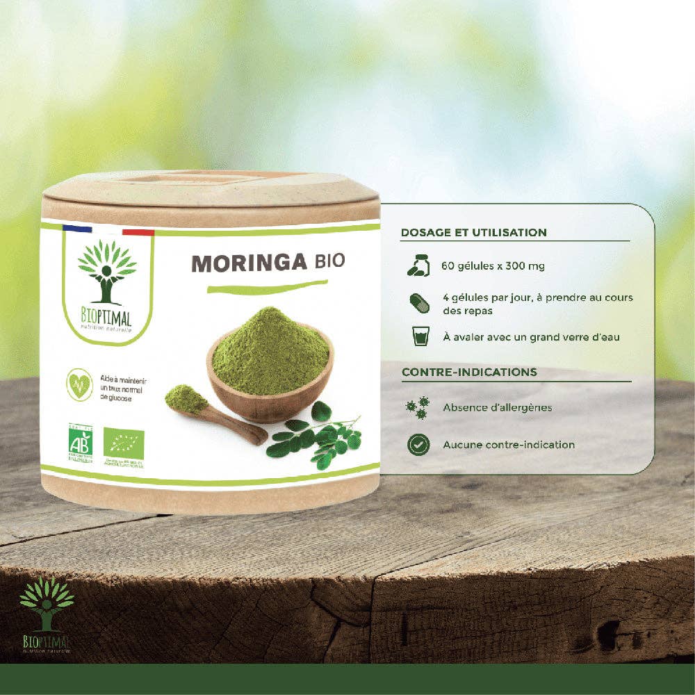 Bioptimal - Moringa bio gélules -  Bioptimal