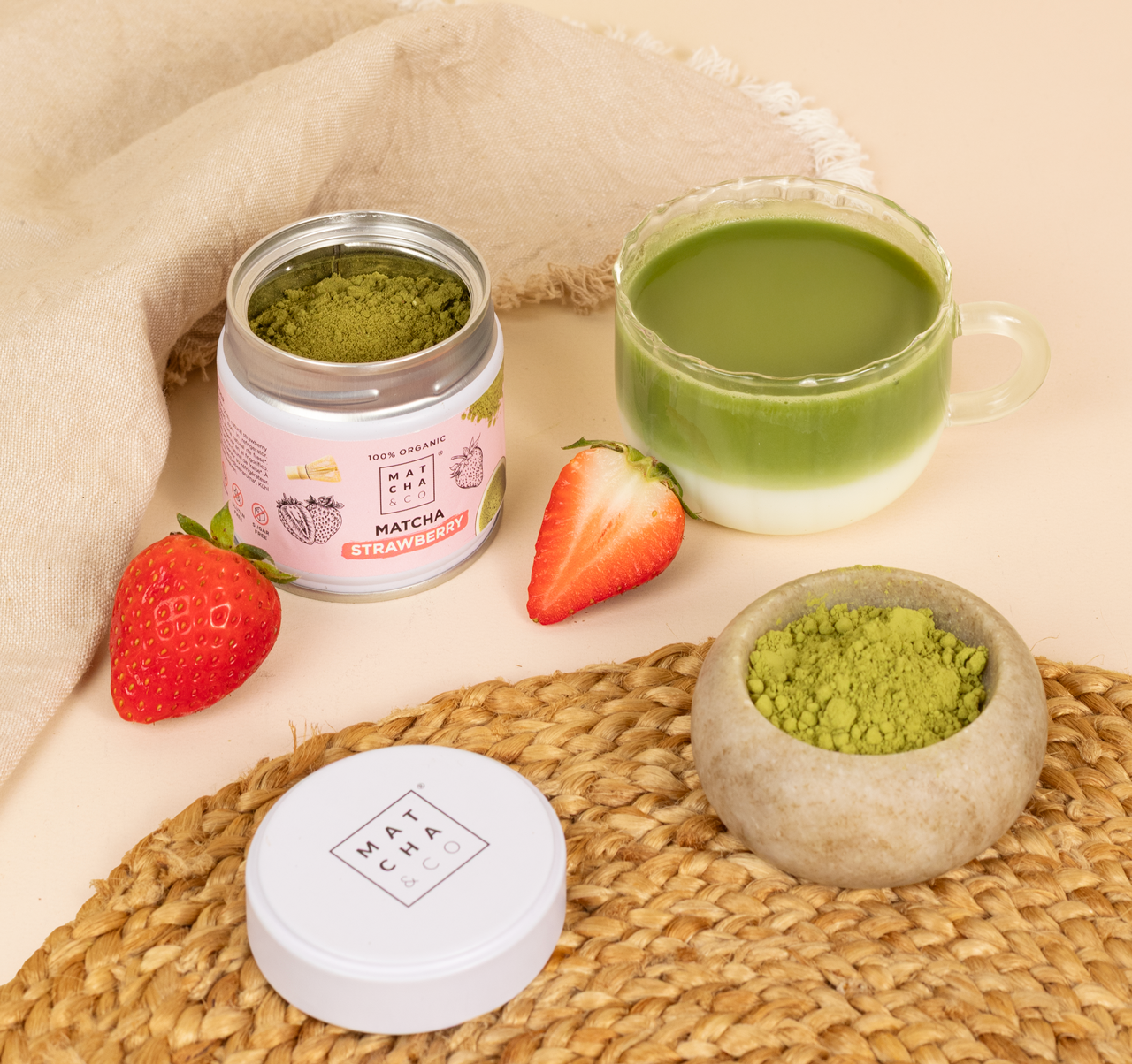 Matcha & CO - NOUVEAU ! Matcha biologique à la fraise