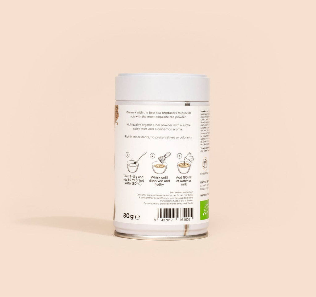 Thé matcha chai épicé 100 % biologique - 100 g