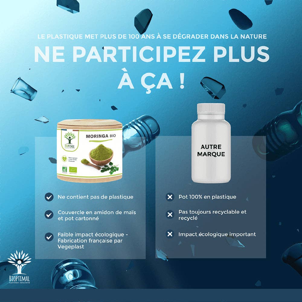 Bioptimal - Moringa bio gélules -  Bioptimal