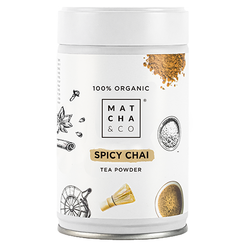 Thé matcha chai épicé 100 % biologique - 100 g